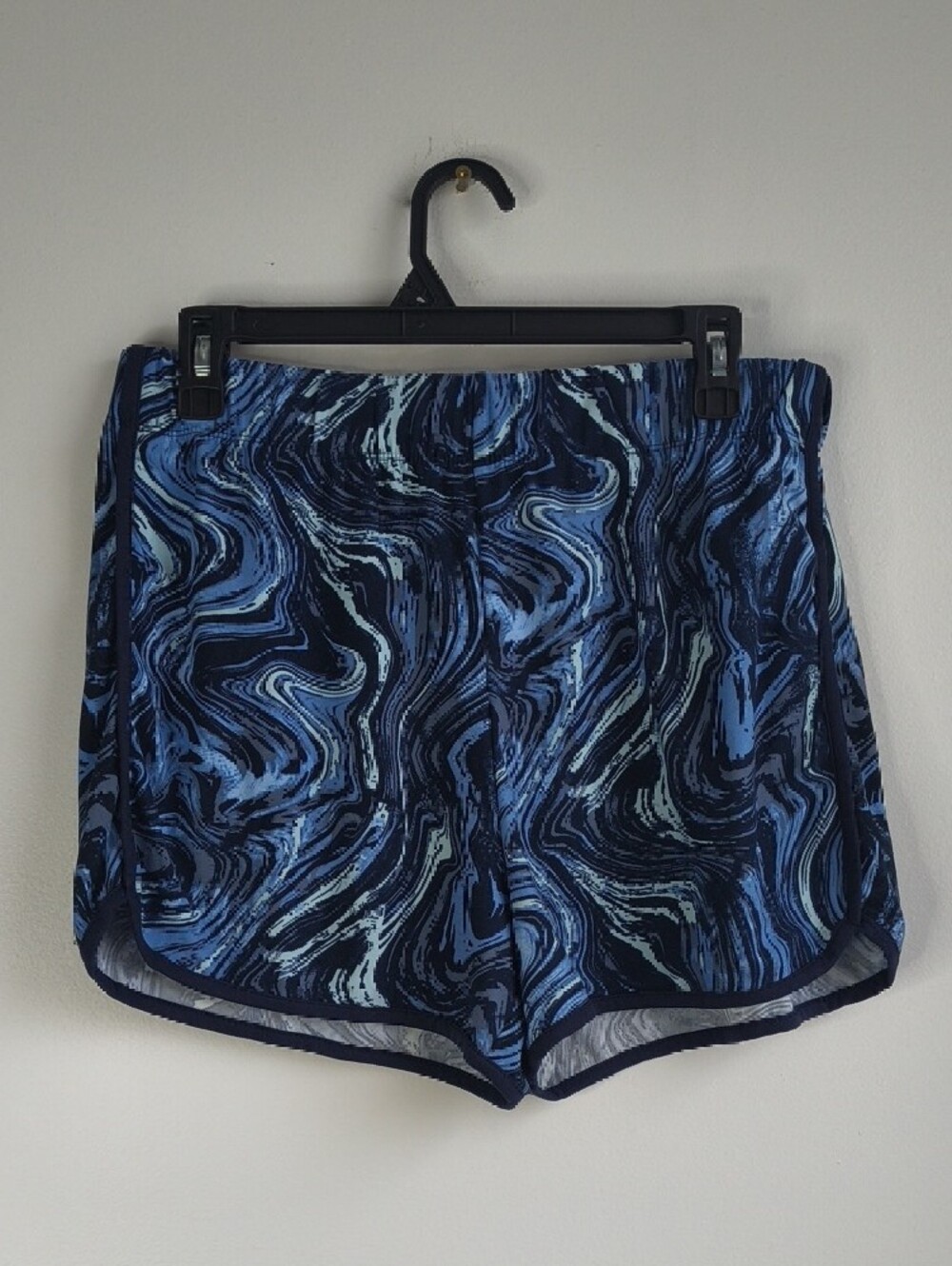 Blue Swirl Lounge set with Deep V Neck - Picture 7 of 7